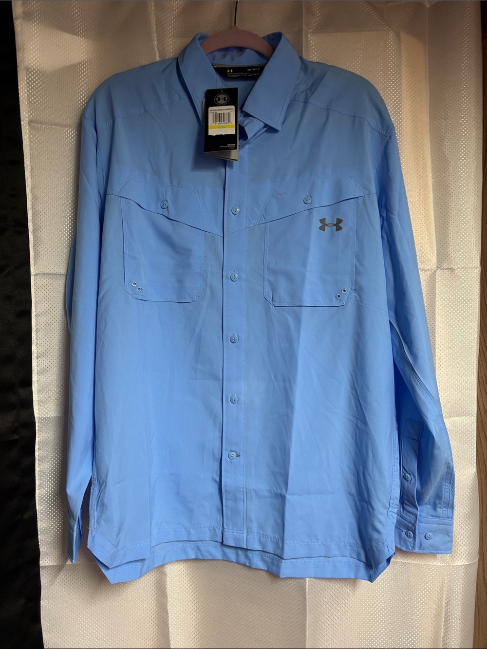 Under Armour Sky Blue Performance Button-Down Shirt